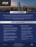 HSE Supervisor & Safety Officer - Thamrin Nine