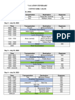 CONYO Girl's Date Itinerary