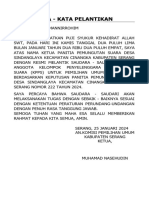 Kata-Kata Pelantikan KPPS