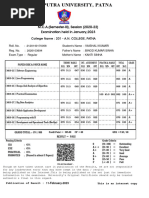 M.C.A. (Semester-III), Session (2020-22) Examination Held in January, 2023