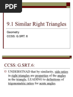 9.1 Similar Right Triangles