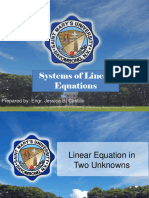 Systems of Linear Equations