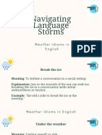 English Spot Weather Idioms