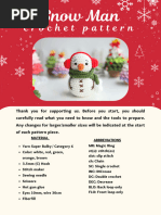 Snowman Crochet Pattern