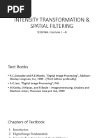 Lectures 1-4 (Intensity Transformations)