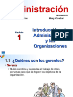 Cap 1 Introducción A La Administración y Las Organizaciones