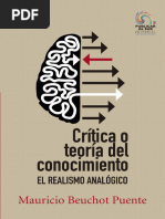 Critica o Teoria Del Conocimiento El Realismo Analogico Por Mauricio Beuchot