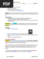 I.L. #3 - Plant vs. Animal Cells (Part I.)