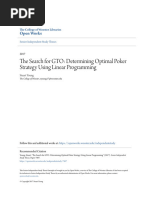 The Search For GTO Determining Optimal Poker Strategy Using Line