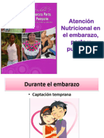 Atención Nutricional en El Embarazo, Parto y Puerperio.