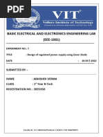 Design of Regulated Power Supply Using Zener Diode