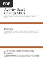 Chapter 3 - Activity Based Costing (ABC)