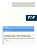 Le Pronom Fiches de Grammaire Incluant Le Pronom Personnel, Les Autres Pronom