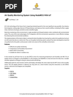 Air Quality Monitoring System Using NodeMCU With I