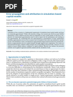 Error Propagation and Attribution in Simulation Based Capital Models