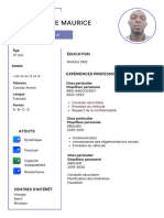 CV Étudiant Simple Blanc