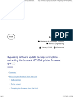 Bypassing Software Update Package Encryption - Extracting The Lexmark MC3224i Printer Rmware (Part 1)