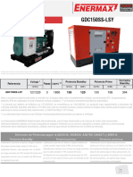 Planta Electrica 150 kVA 120 KW Cumins Enermax GDC150SS LSY