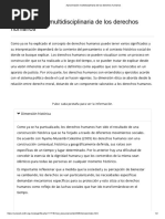 Tema 6. Aproximación Multidisciplinaria de Los Derechos Humanos