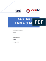 Tarea Semana 3 Costo Estandar