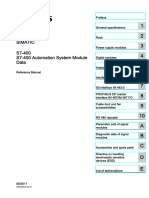 S7-400 Automation System Module Data