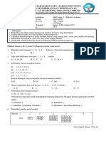 Soal PAS Matematika Kelas 8 - Ganjil