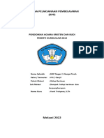 Rencana Pelaksanaan Pembelajaran (RPP) : Pendidikan Agama Kristen Dan Budi Pekerti Kurikulum 2013