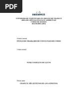 Universidade Comunitária Da Região de Chapecó Área de Ciências Exatas E Ambientais Curso de XXXXXX (Bacharelado)