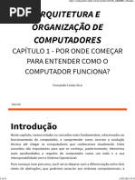 Arquitetura e Organização de Computadores Unidade 1