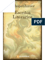 Escritos Literarios-Arthur Schopenhauer