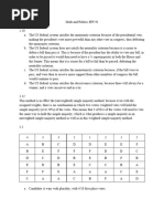 Math and Politics HW #1