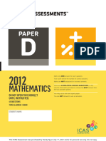 2012 Mathematics D Paper