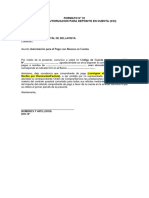 Formato N°01 Carta Autorización Cci