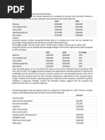 Horizontal&Vertical Analysis Sample Problem