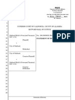 OBOT Vs Oakland Statement of Decision by Judge Noel Wise of Alameda Co Sup Court