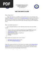 Group 4 Diet For Peptic Ulcer Pre and Post Op