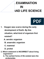 Earth and Life Science 2nd Quarter Final Examination With Key To Correction January 19 2024