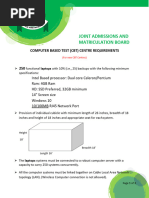 CBT Centre Requirements