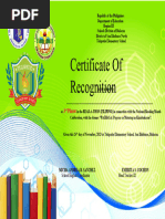 Read A Thon Cert