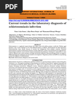 Current Trends in The Laboratory Diagnosis of Schistosomiasis Infection