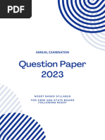 Question Paper 2023: Annual Examination