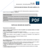 Unidad 2: El Equilibrio Del Mercado de Bienes. El Sector Público y La Política Fiscal