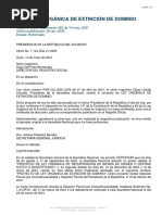 Ley Orgánica de Extinción de Dominio Ecuador