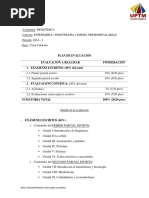 Plan de Evaluación Bioquímica