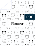 Planner Ursos Preto e Branco