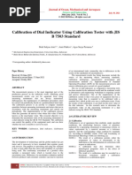 Calibration of Dial Indicator Using Calibration Tester With JIS B 7503 Standard