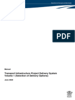 Transport Infrastructure Project Delivery System