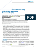 FPGA Implementation of Nerve Cell Using Izhikevich Neuronal Model As Spike Generator SG