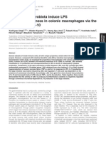 Commensal Microbiota Induce LPS Hyporesponsiveness in Colonic Macrophages Via The Production of IL-10