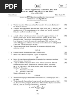 Fluid Mechanics Hydraulic Machines July 2023